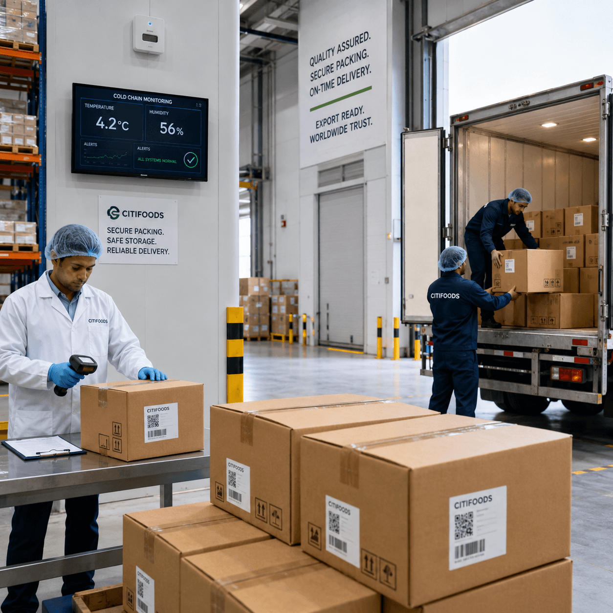 Đóng gói và vận chuyển an toàn
(Secure Packing & Logistics)